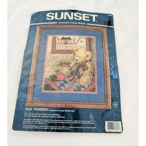 Sunset Counted Crosstich Old Teddies Bear Kit 1998